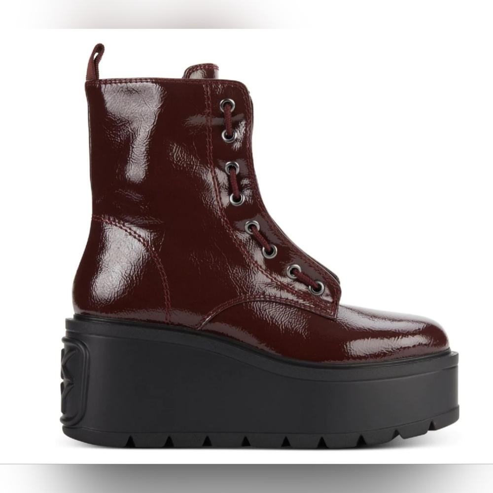DKNY Harli Laceless Flatform Combat Boots